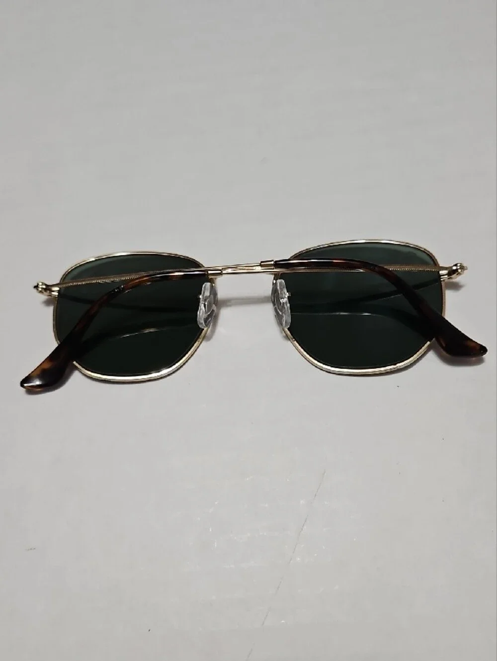Ray Ban 3548-N 001 Gold Frame Green Lens Sunglasses W/ Black Case Men 51 21 145